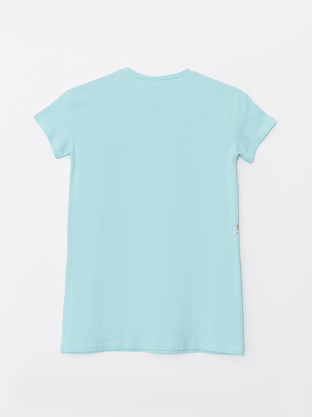 Turkuaz Bisiklet Yaka Bambi Baskılı Kısa Kollu Kız Çocuk Gecelik-3