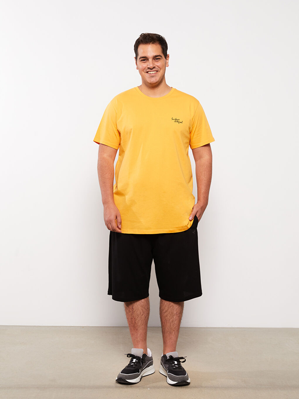 LCWAIKIKI Basic Standard Pattern Combed Cotton Men's Shorts -S2HP60Z8-CVL
