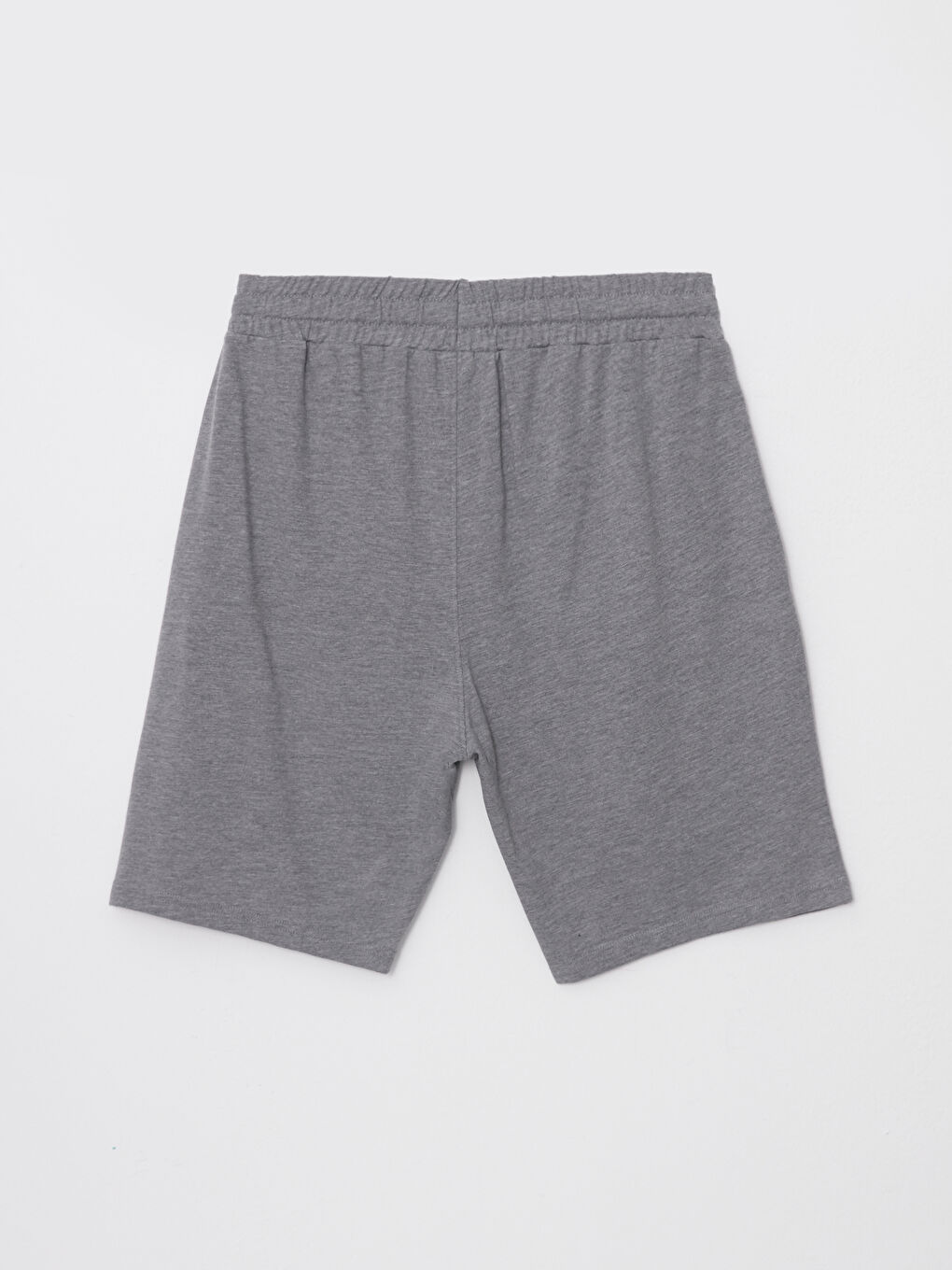 Gri Standart Kalıp Penye Erkek Şort-6