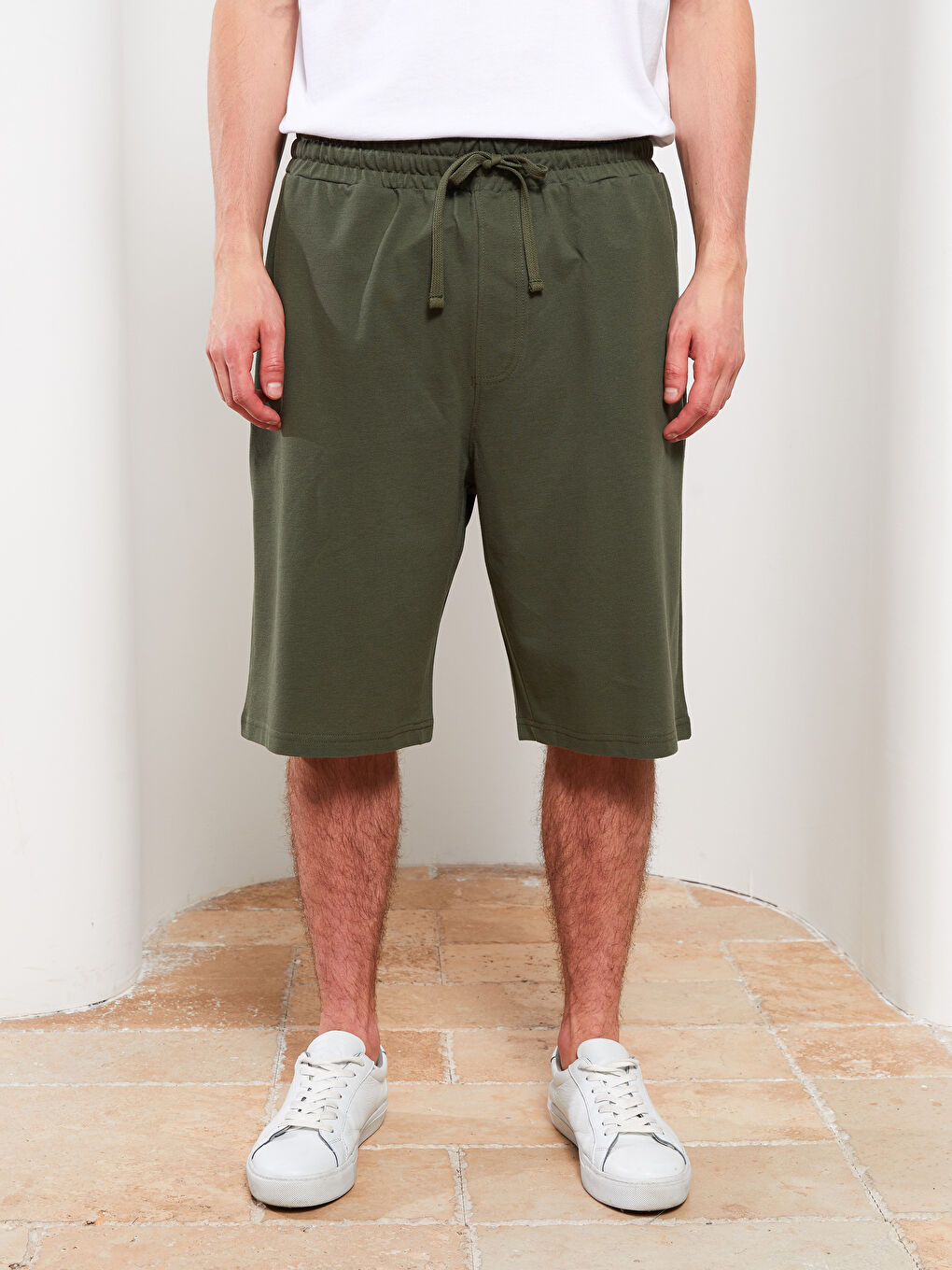 Standard Pattern Combed Cotton Men's Shorts-2