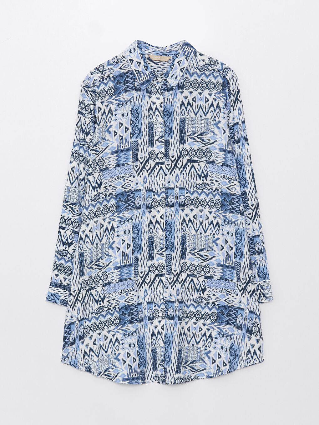 Patterned Women's Shirt Tunic-5