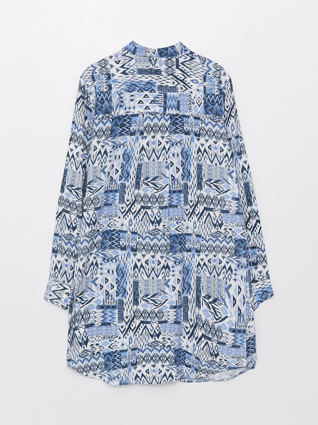 Patterned Women's Shirt Tunic-6