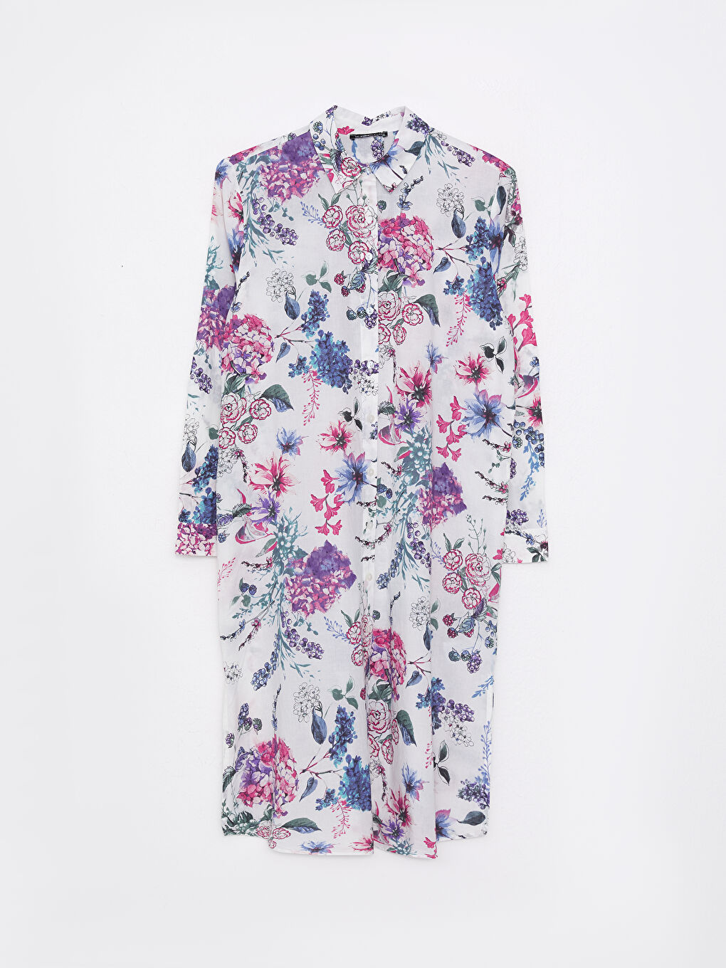 Patterned Women's Shirt Tunic -S2HP78Z8-LT4