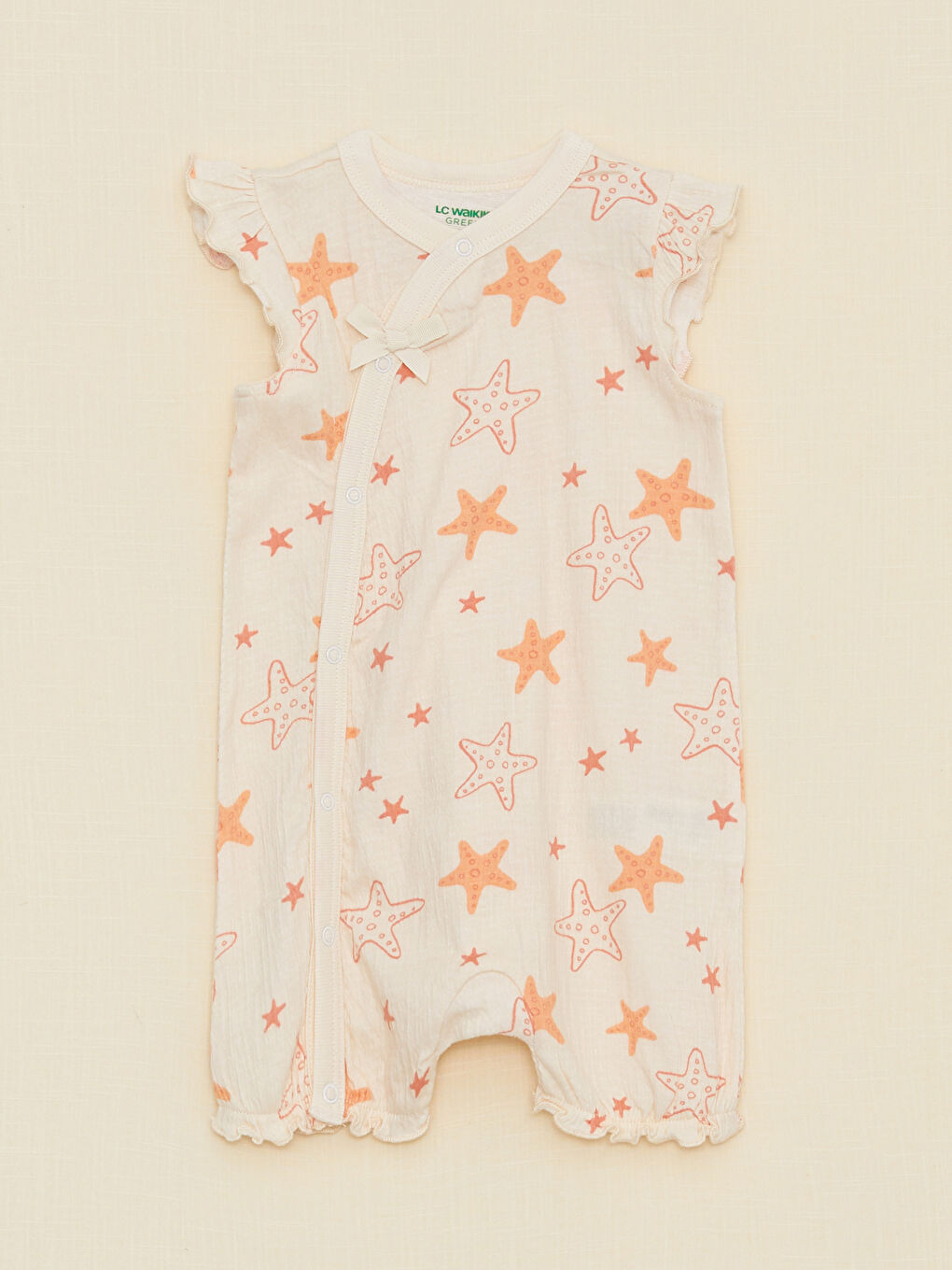 LCW baby Combinaison Imprimée pour Bébés Filles à Manches Courtes et Col Rond -S2HQ05Z1-LRB