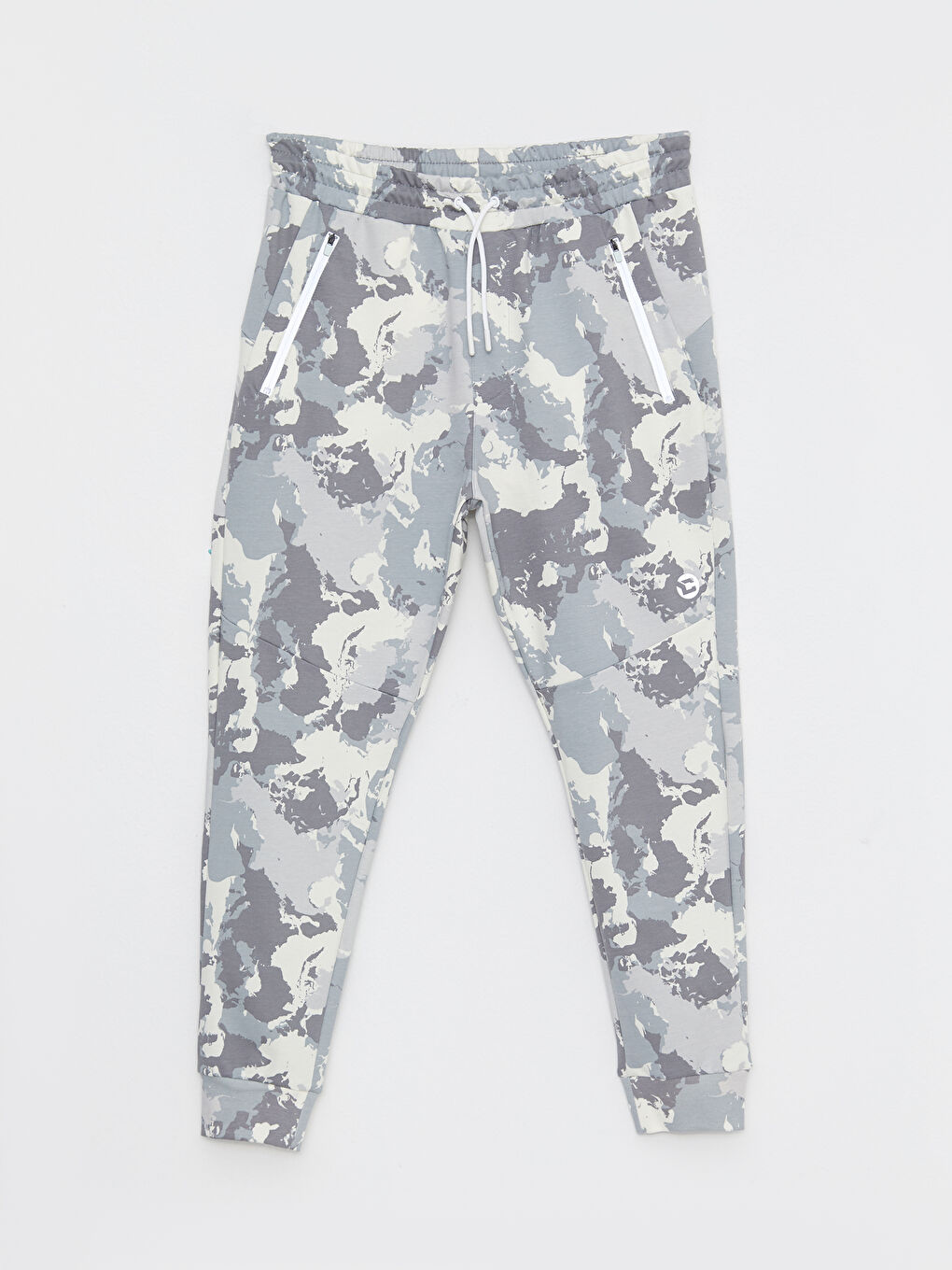 Ekru Standart Kalıp Erkek Eşofman Altı-5