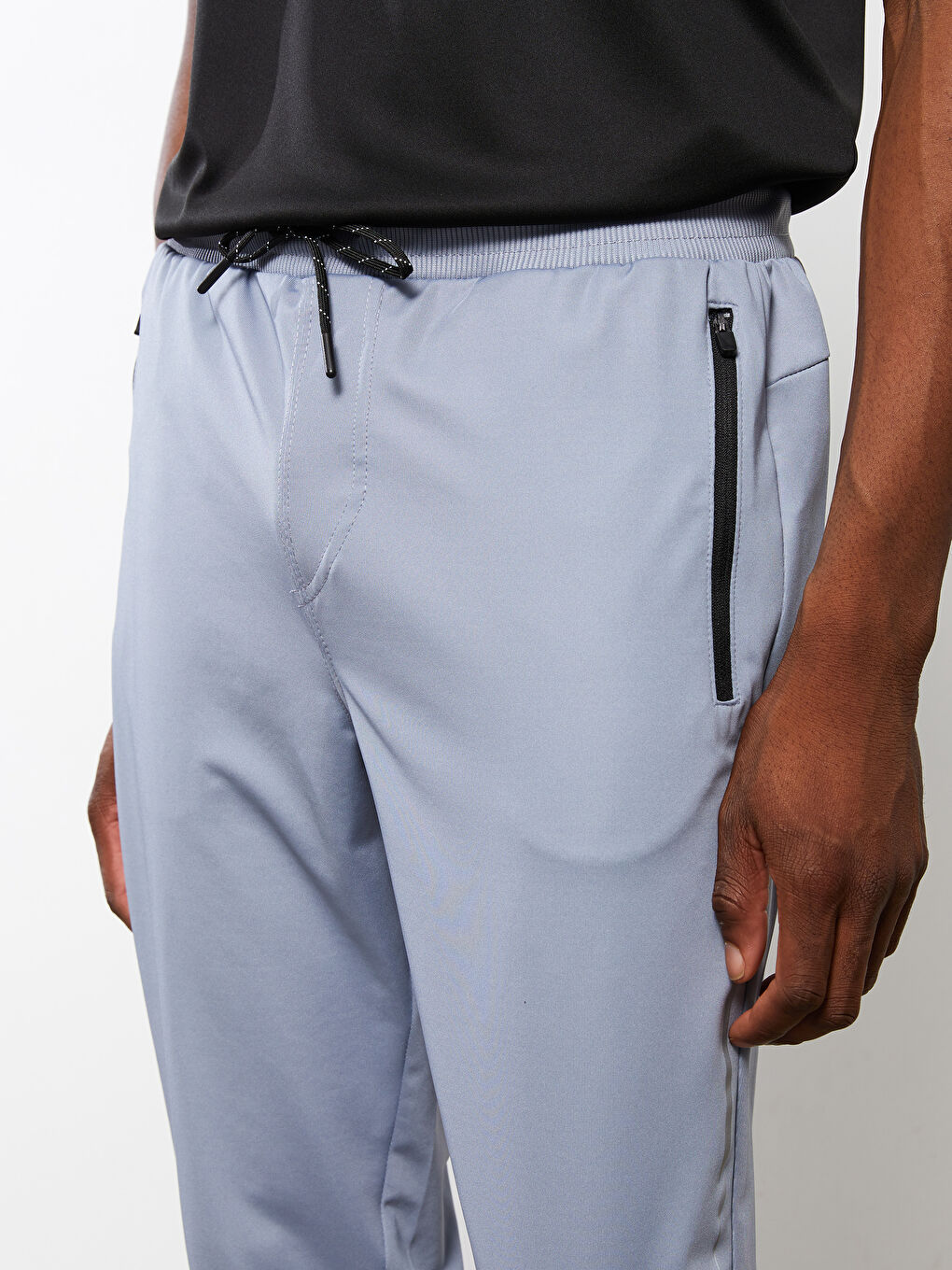 Mavi Standart Kalıp Erkek Eşofman Altı-4