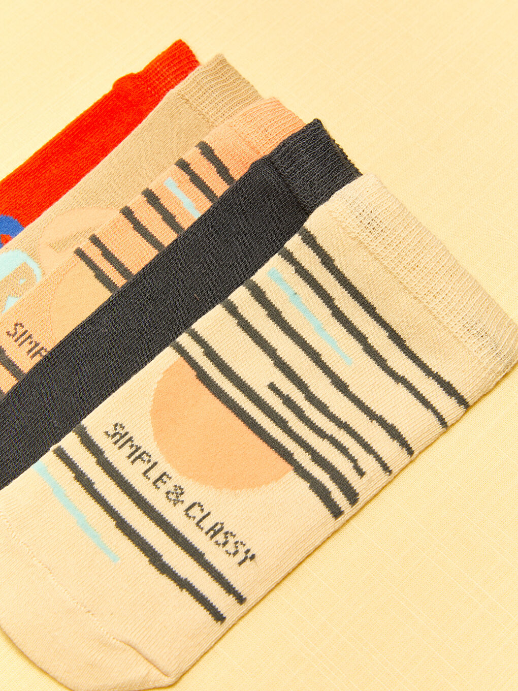 Karışık Desenli Erkek Çocuk Patik Çorap 5'li-2