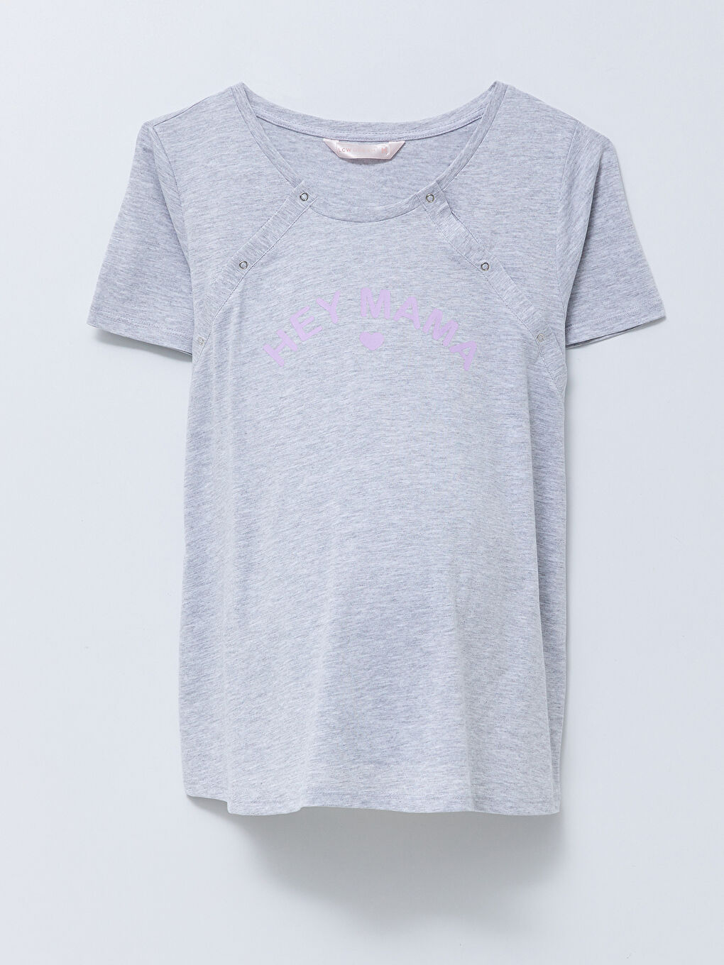 Ensemble de pyjama maternité imprimé à manches courtes avec col rond-5