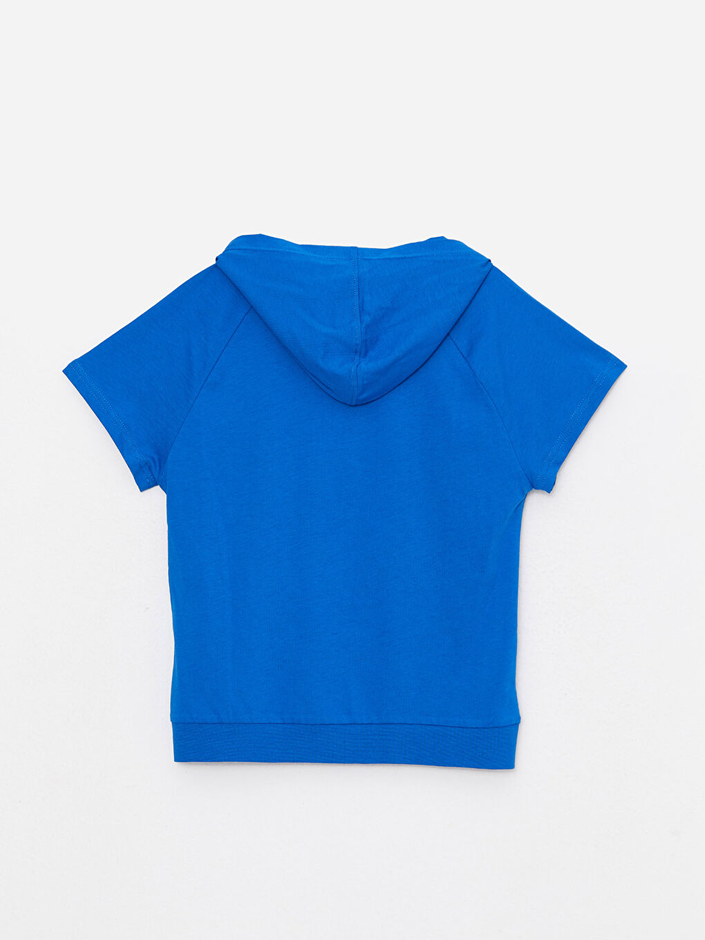 LCW Kids Hooded Printed Short Sleeve Cotton Boy T-Shirt -S2HR06Z4-JUF