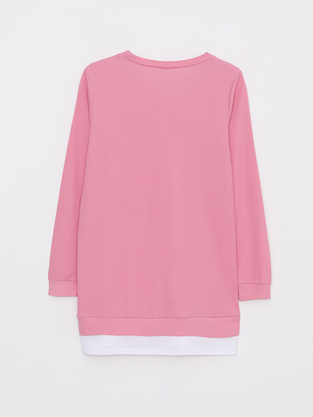 Crew Neck Plain Long Sleeve Women's Tunic-7