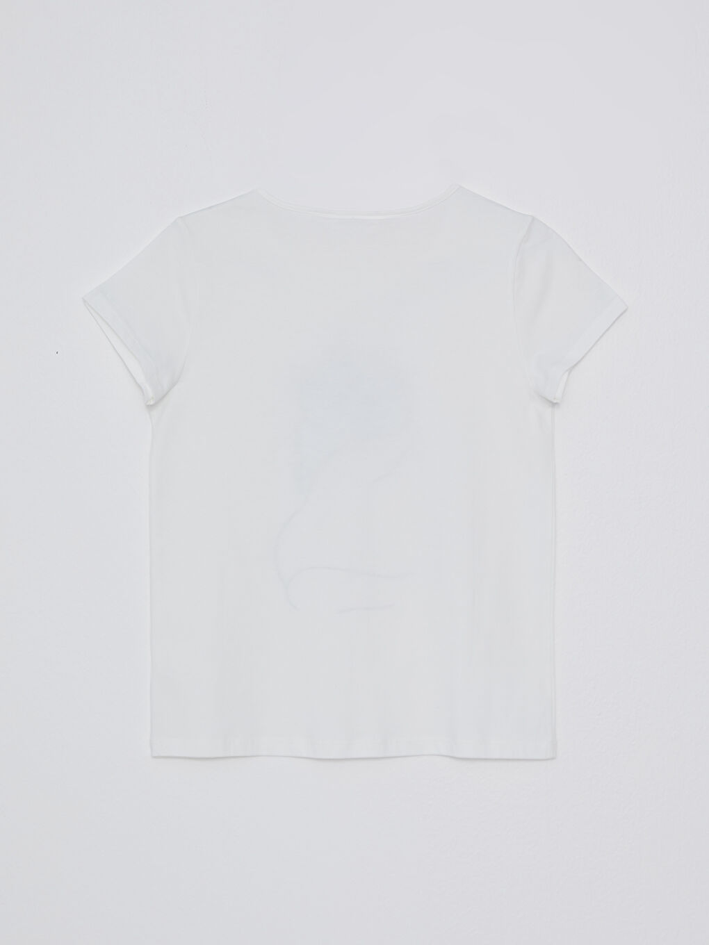 Gri Bisiklet Yaka Baskılı Kısa Kollu Pamuklu Kadın Pijama Takımı-8