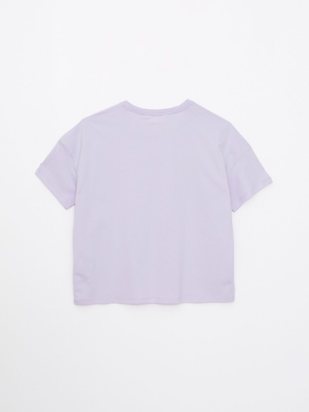 Lila Bisiklet Yaka Baskılı Pamuklu Kadın Pijama Takımı-7