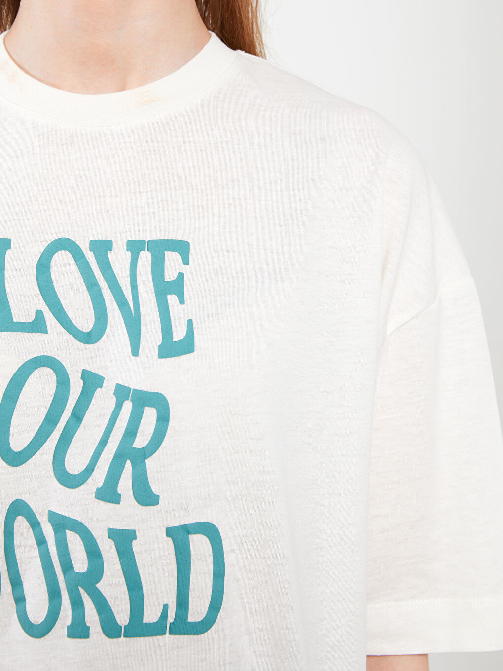 Crew Neck Printed Short Sleeve Women's Tunic-3