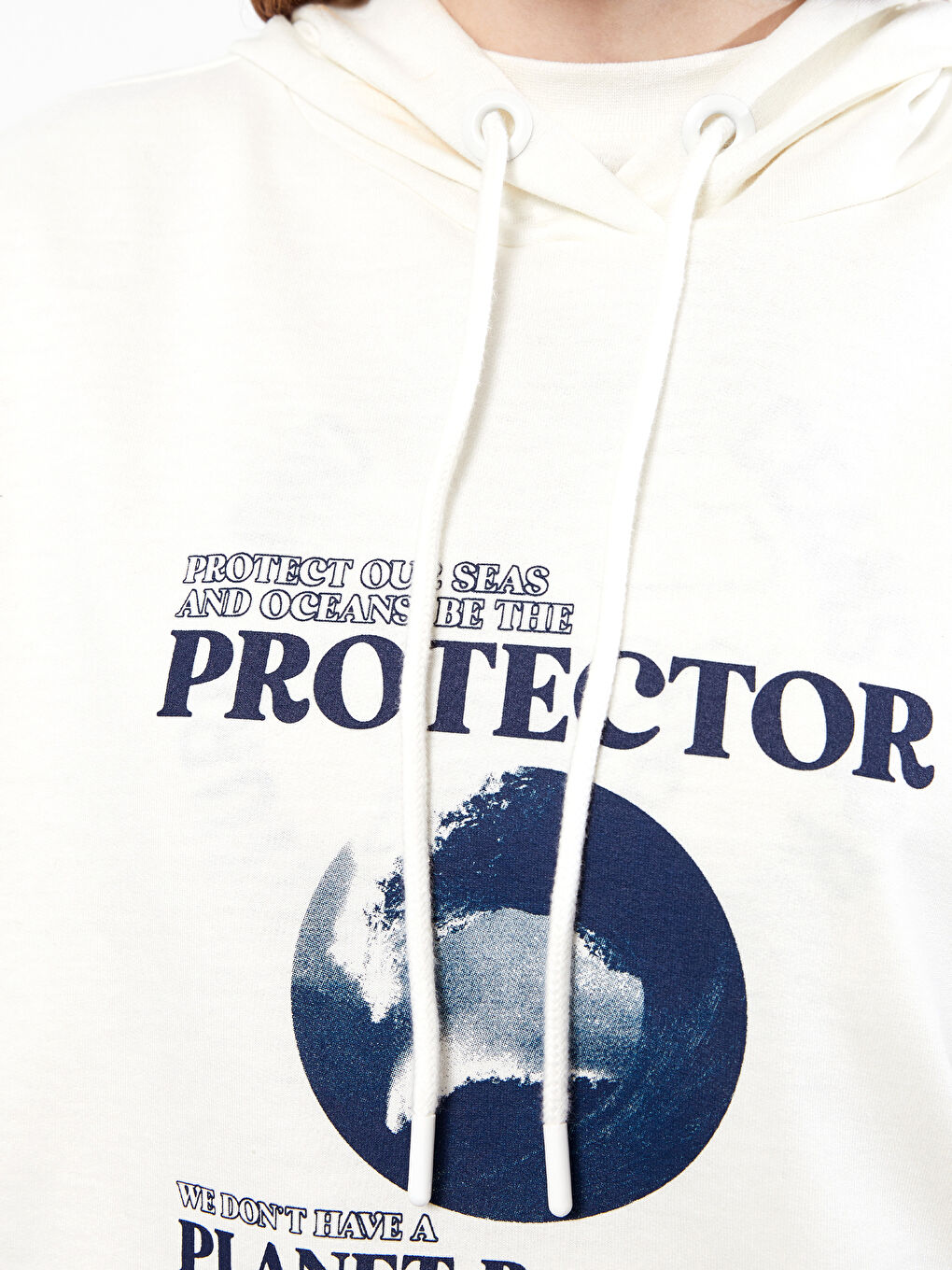 Tunică tip hanorac cu glugă, imprimată, mânecă lungă pentru femei-6