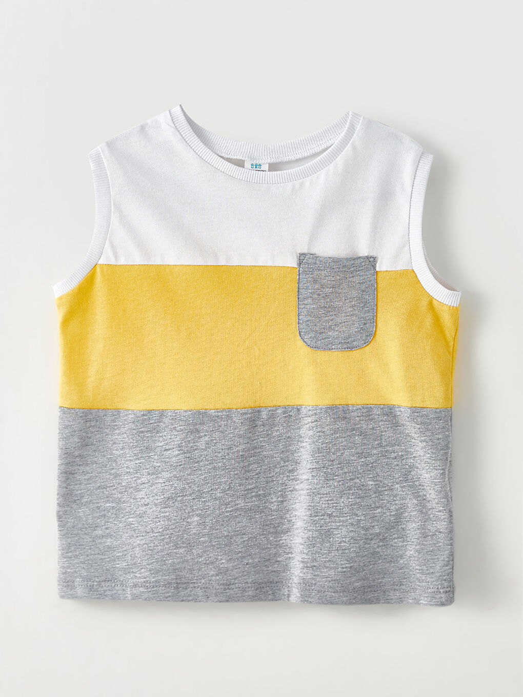 Débardeur Bébé Garçon Bloc de Couleurs Col Rond