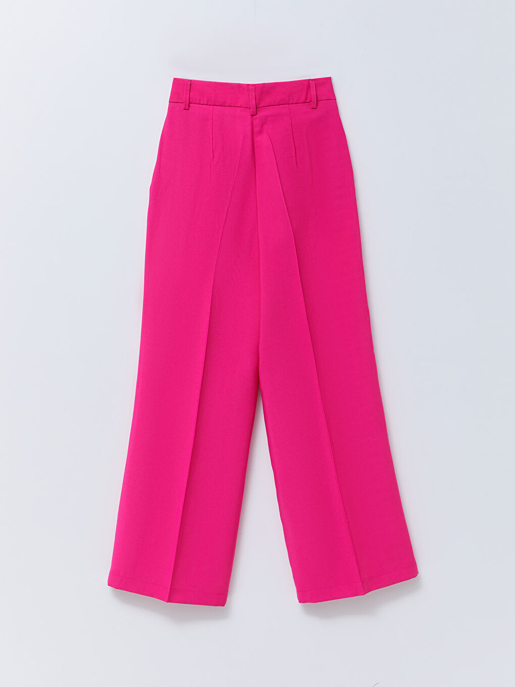 High Waist Comfortable Fit Straight Gabardine Women's Trousers-9