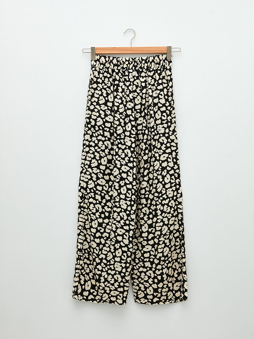 LCW Vision Elastic Waist Patterned Viscose Women Trousers -S2HS36Z8-LQJ