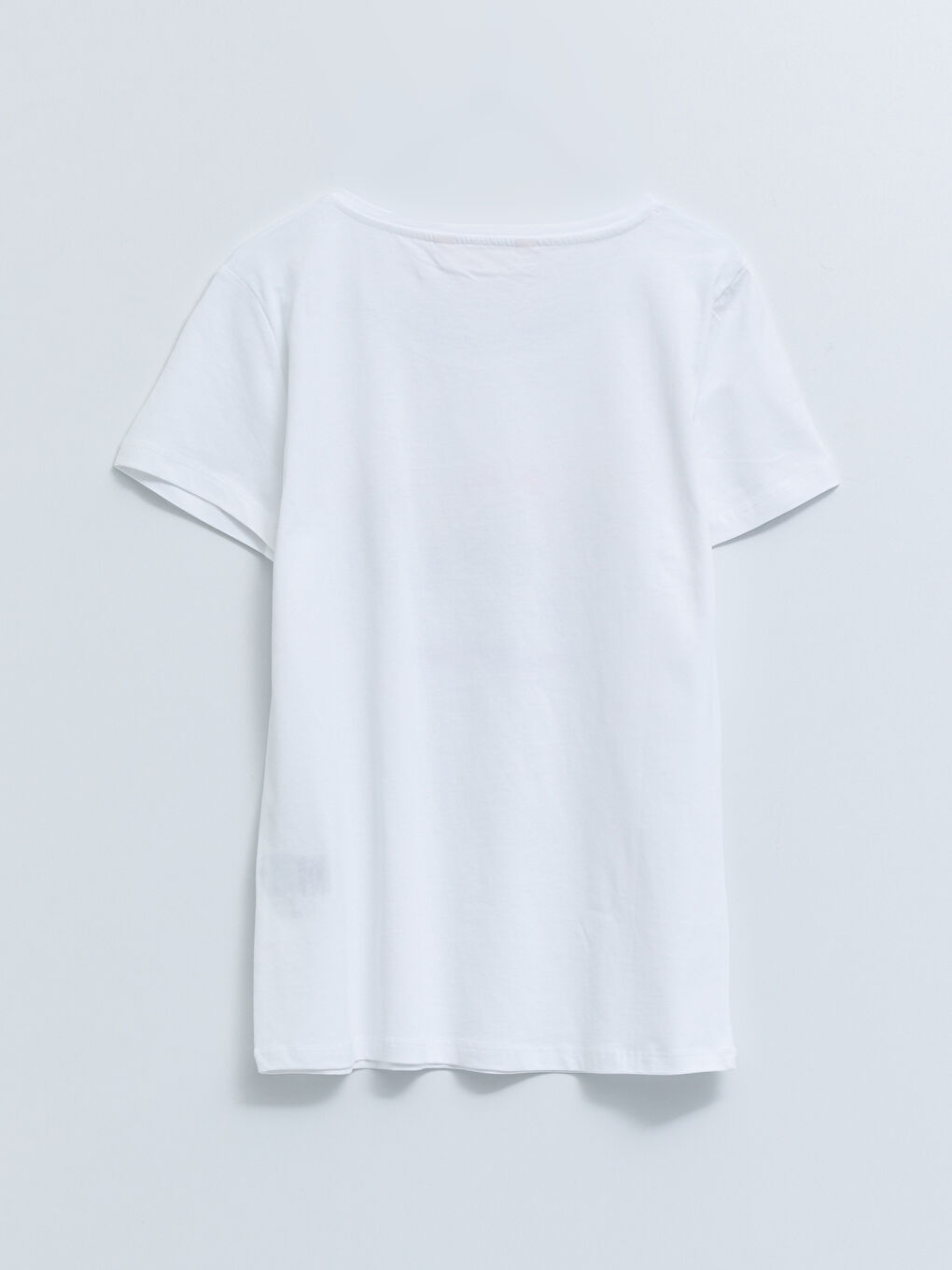 Pembe Bisiklet Yaka Baskılı Kısa Kollu Pamuklu Kadın Pijama Takımı-7