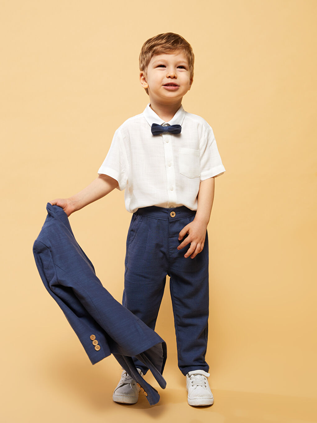 Mavi Basic Erkek Bebek Takım Elbise 4'lü-5