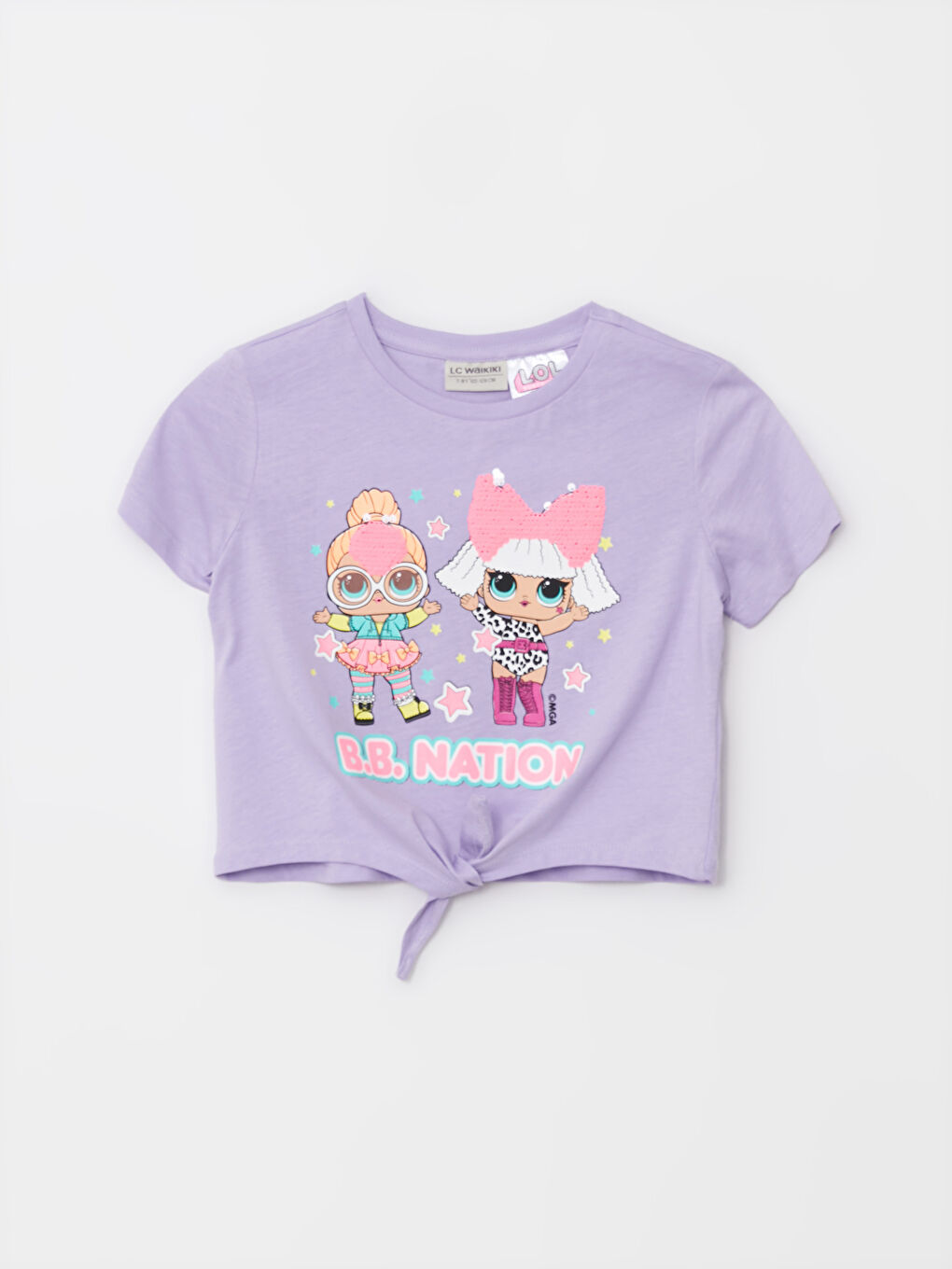 Crew Neck LOL Surprise OMG Licensed Short Sleeve Girls T-Shirt-1