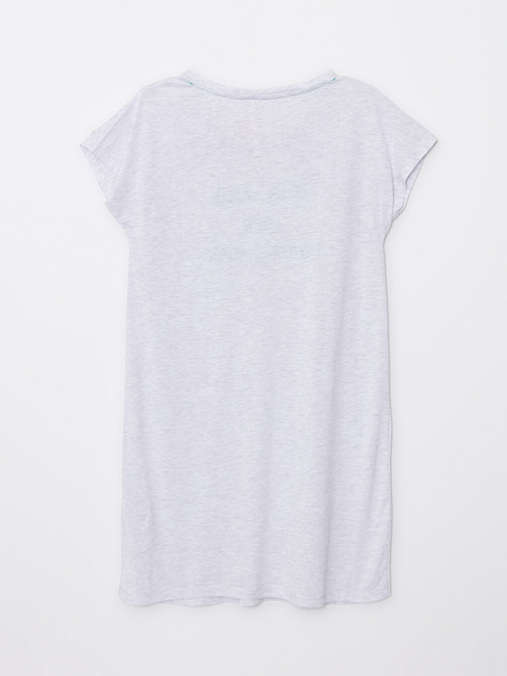 Cămașă de noapte pentru gravide cu mânecă scurtă, guler rotund, imprimată, cu funcția de alăptare-6