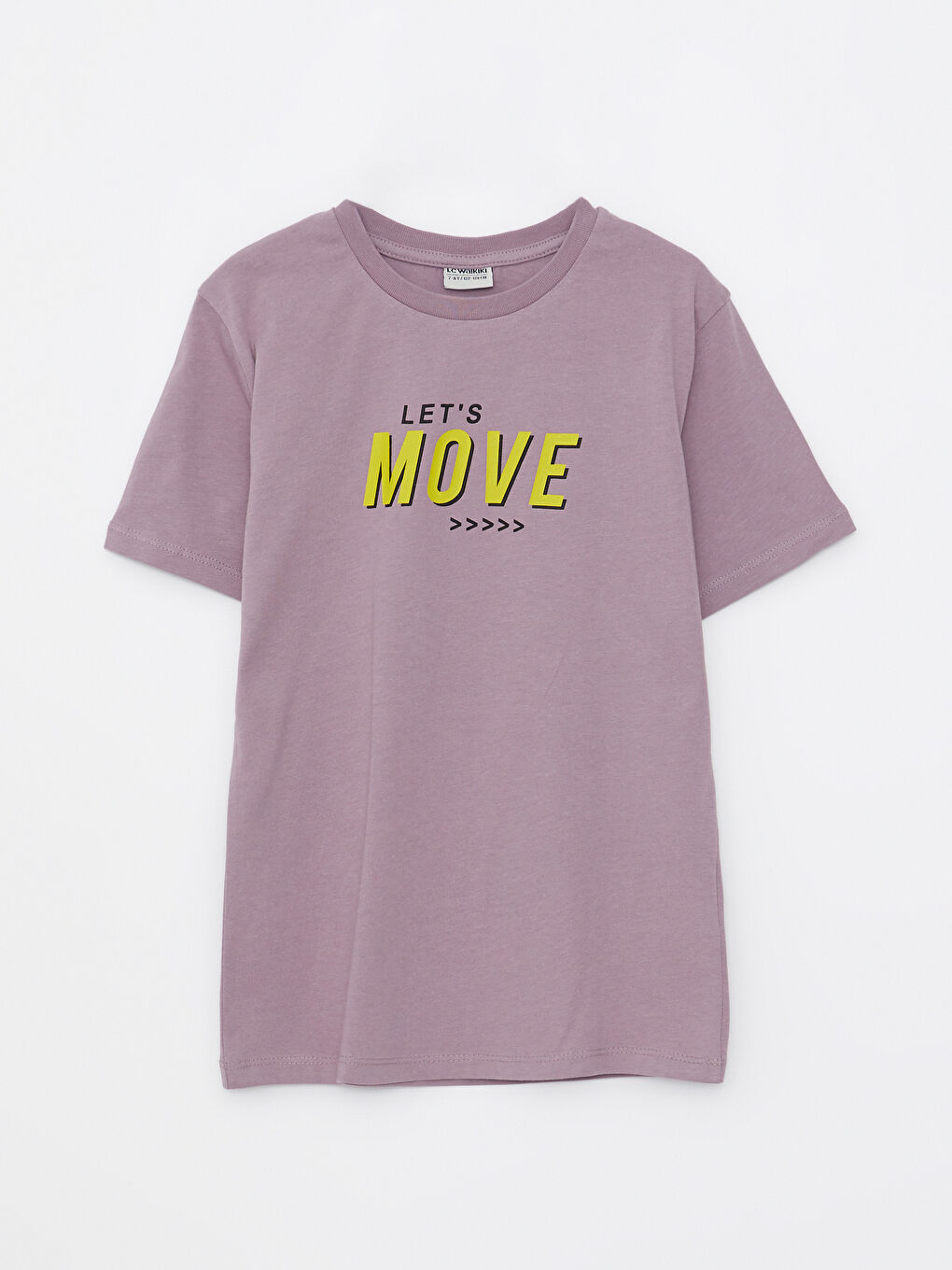 Crew Neck Printed Short Sleeve Cotton Boy T-shirt