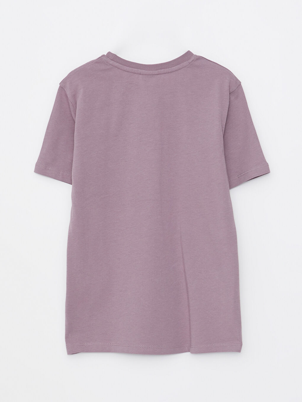 Crew Neck Printed Short Sleeve Cotton Boy T-shirt-1