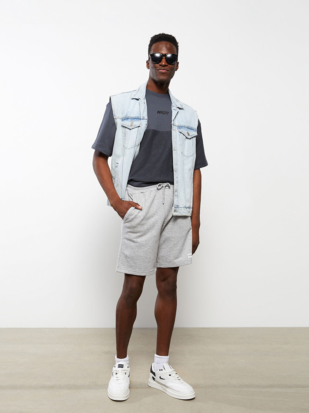 Standard Pattern Knitted Men's Shorts