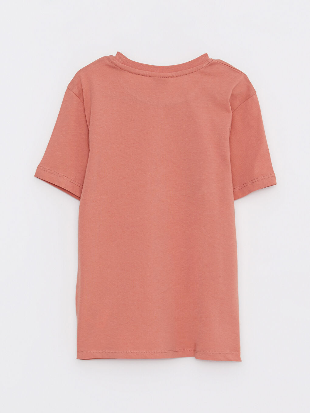 Crew Neck Printed Short Sleeve Cotton Boy T-shirt-1