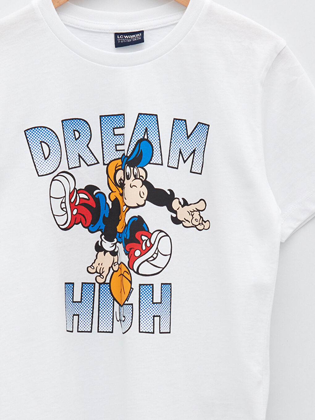 LCW ECO Crew Neck Nostalgic Monkey Printed Short Sleeve Boys' T-Shirt -S2HT81Z4-JYX