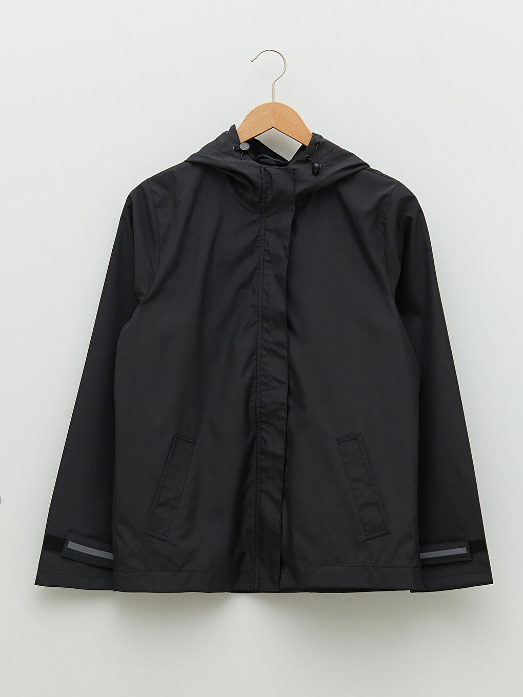 LCW OUTDOOR Hooded Printed Long Sleeve Women's Outdoor Raincoat -S2HT90Z8-CVL