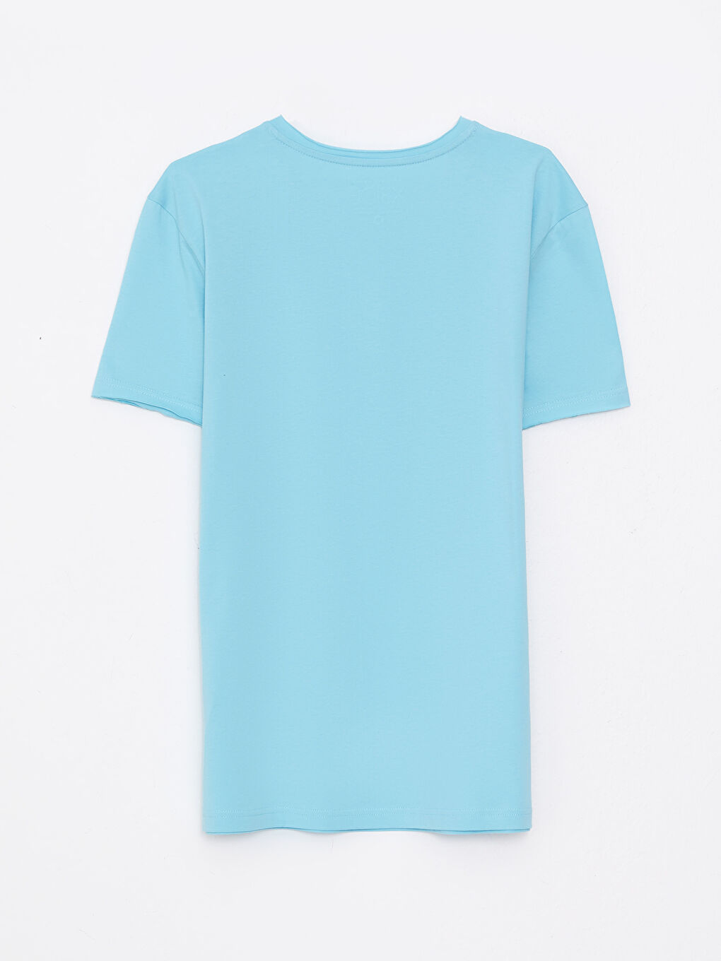 Turkuaz Bisiklet Yaka Kısa Kollu Baskılı Penye Erkek Tişört-11