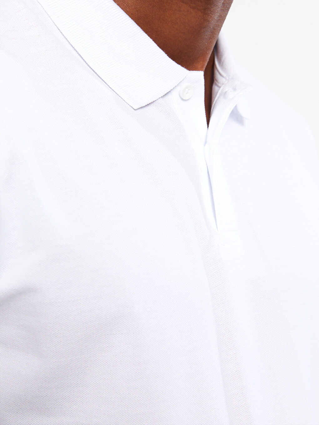 تي شيرت بياقة بولو كم قصير بيكيه للرجال-3