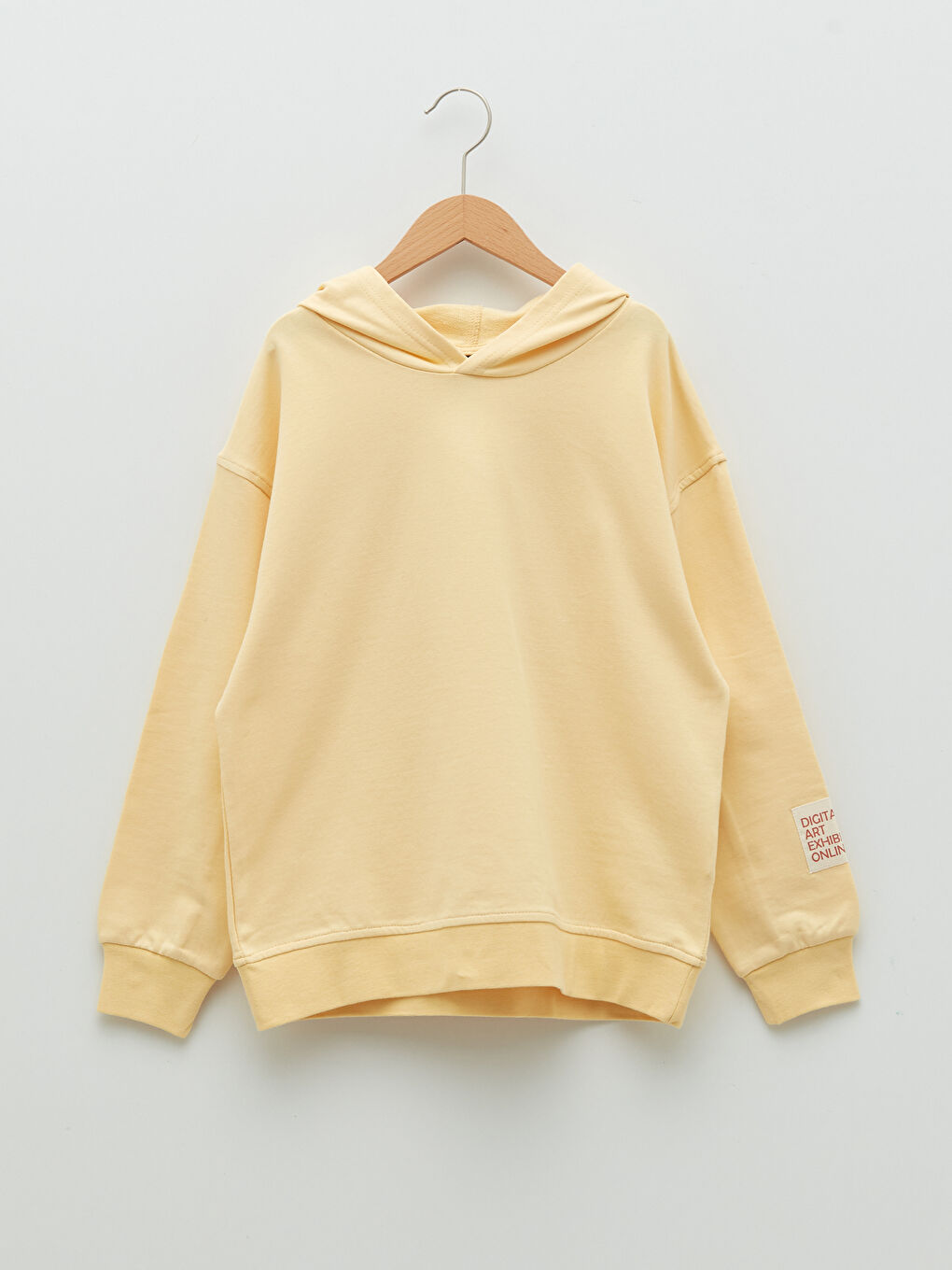 Sweat-shirt Basique À Capuche Manches Longues Garçon