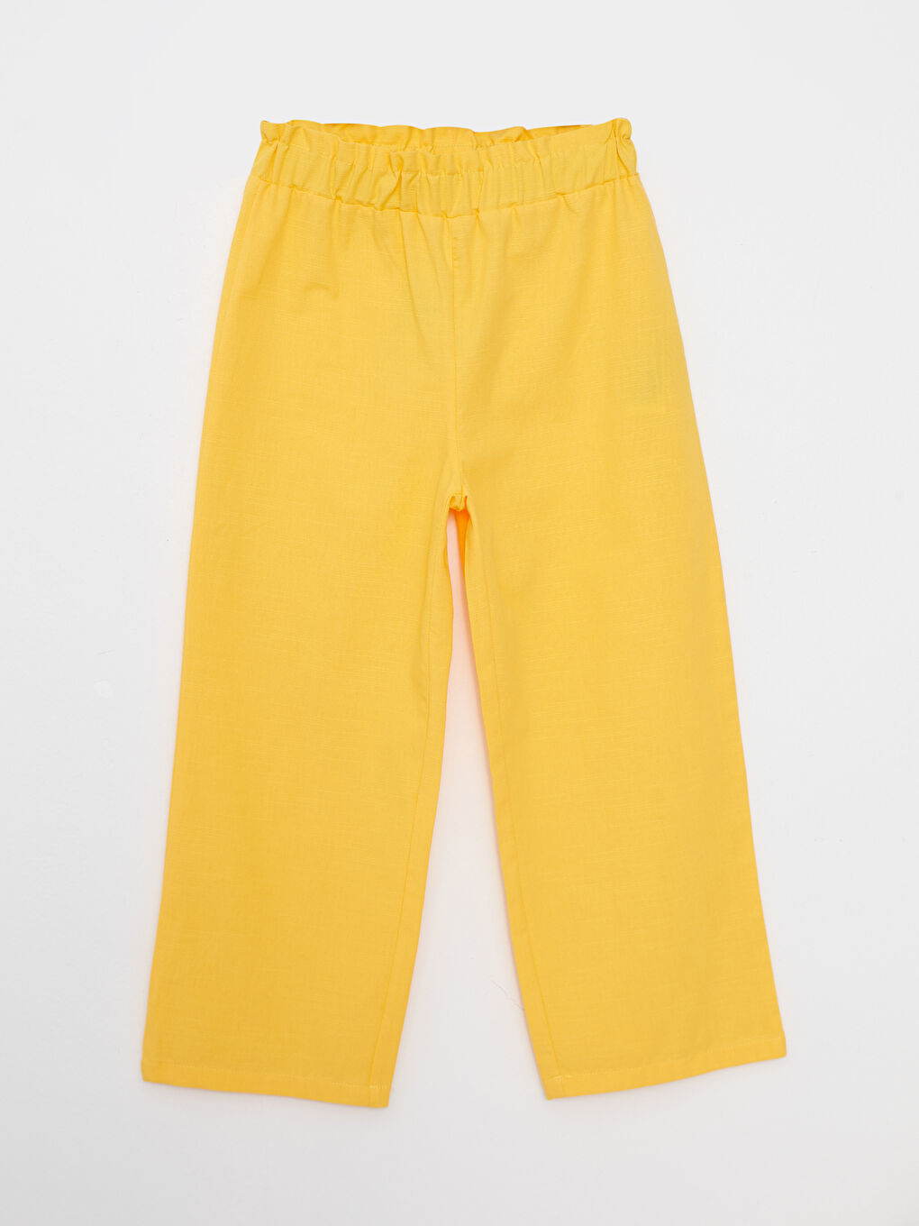 Elastic Waist Basic Wide Leg Girl Capri -S2HU93Z4-GAU