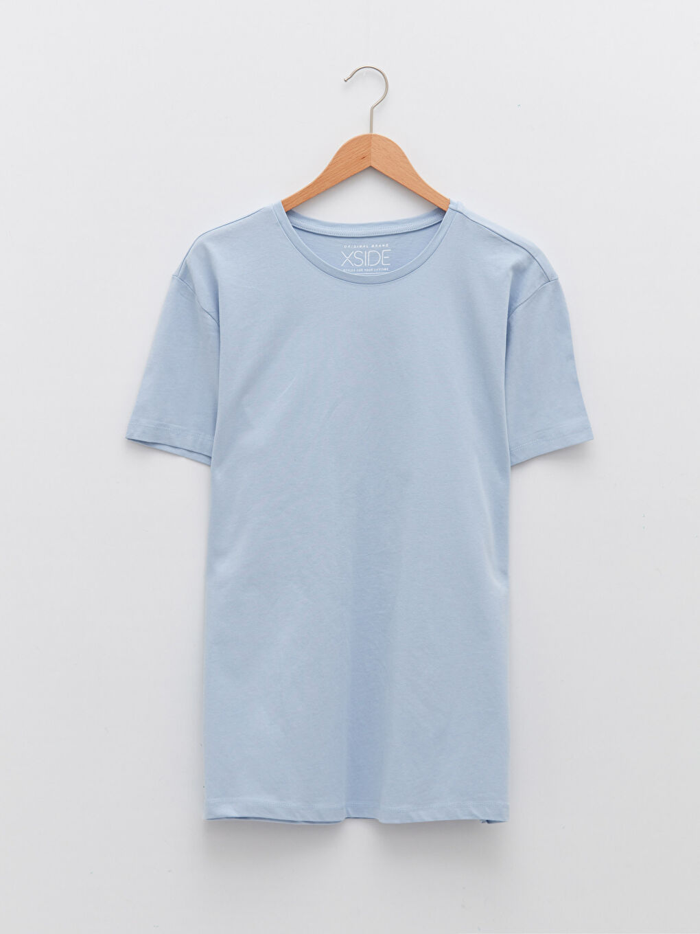 تيشيرت رجالي بياقة دائرية قماش جيرسي-5