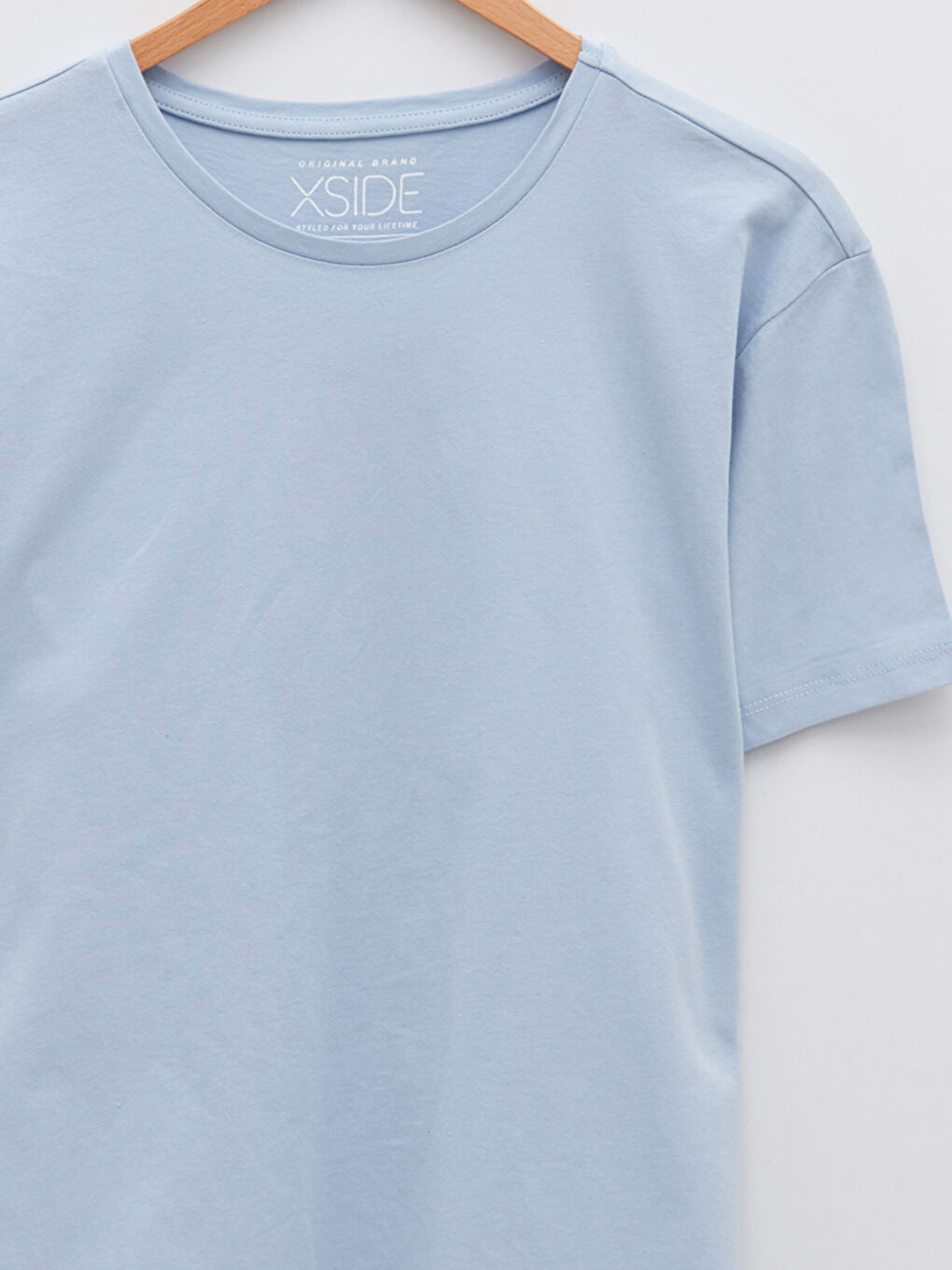 تيشيرت رجالي بياقة دائرية قماش جيرسي-7