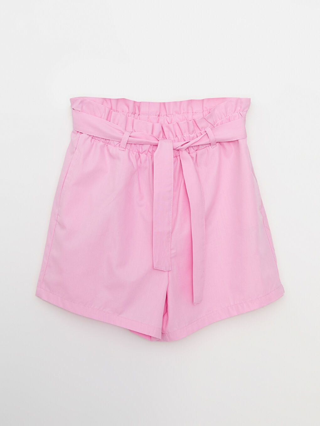 Blouse et Short Fille en Popeline avec Détails à Volants-2