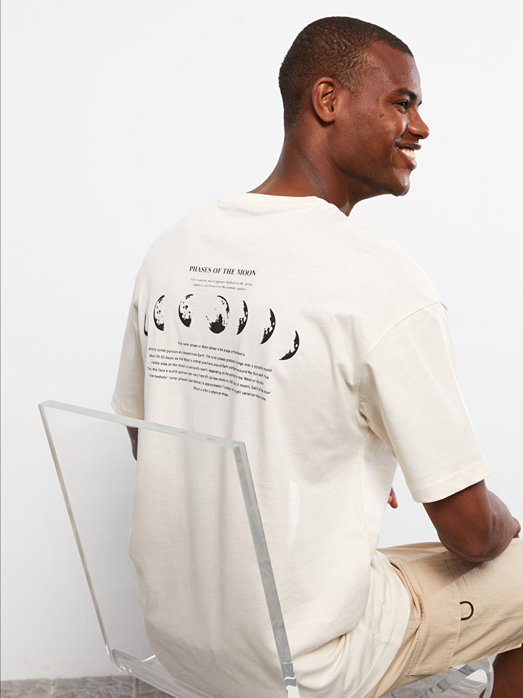 Oversize Crew Neck Short Sleeve Printed Jersey Men's T-Shirt