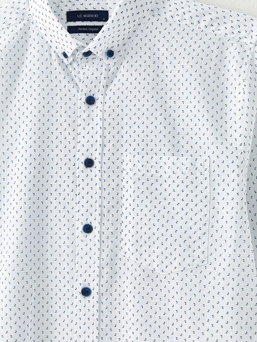 Regular Fit Long Sleeve Poplin Men's Shirt-7