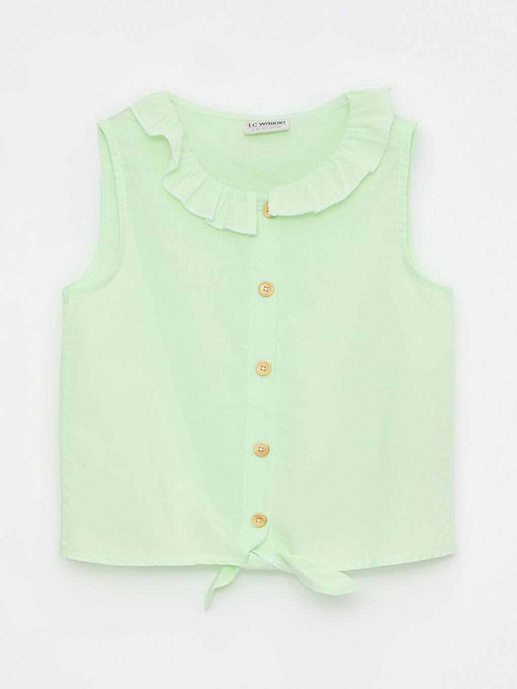 LCW Kids Bebi kragna Osnovna Poplin Bluza za Devojčice -S2HV97Z4-FPU