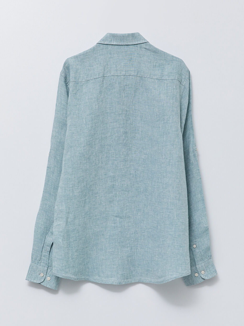 Yeşil Slim Fit Uzun Kollu Erkek Gömlek-6