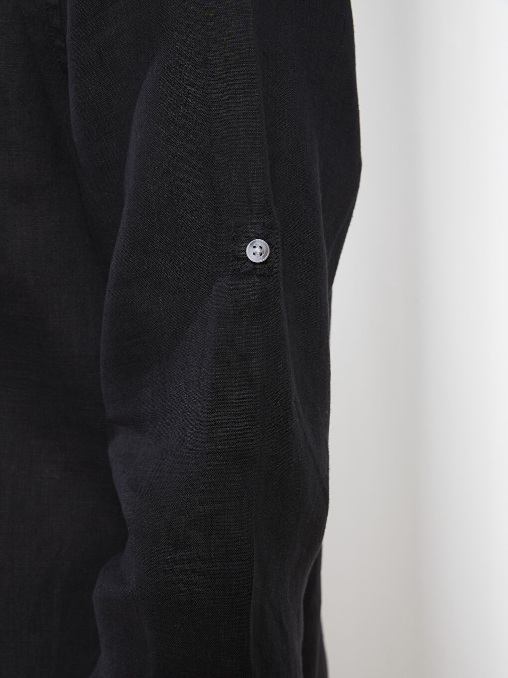LCW Vision Siyah Slim Fit Uzun Kollu Erkek Gömlek - 3