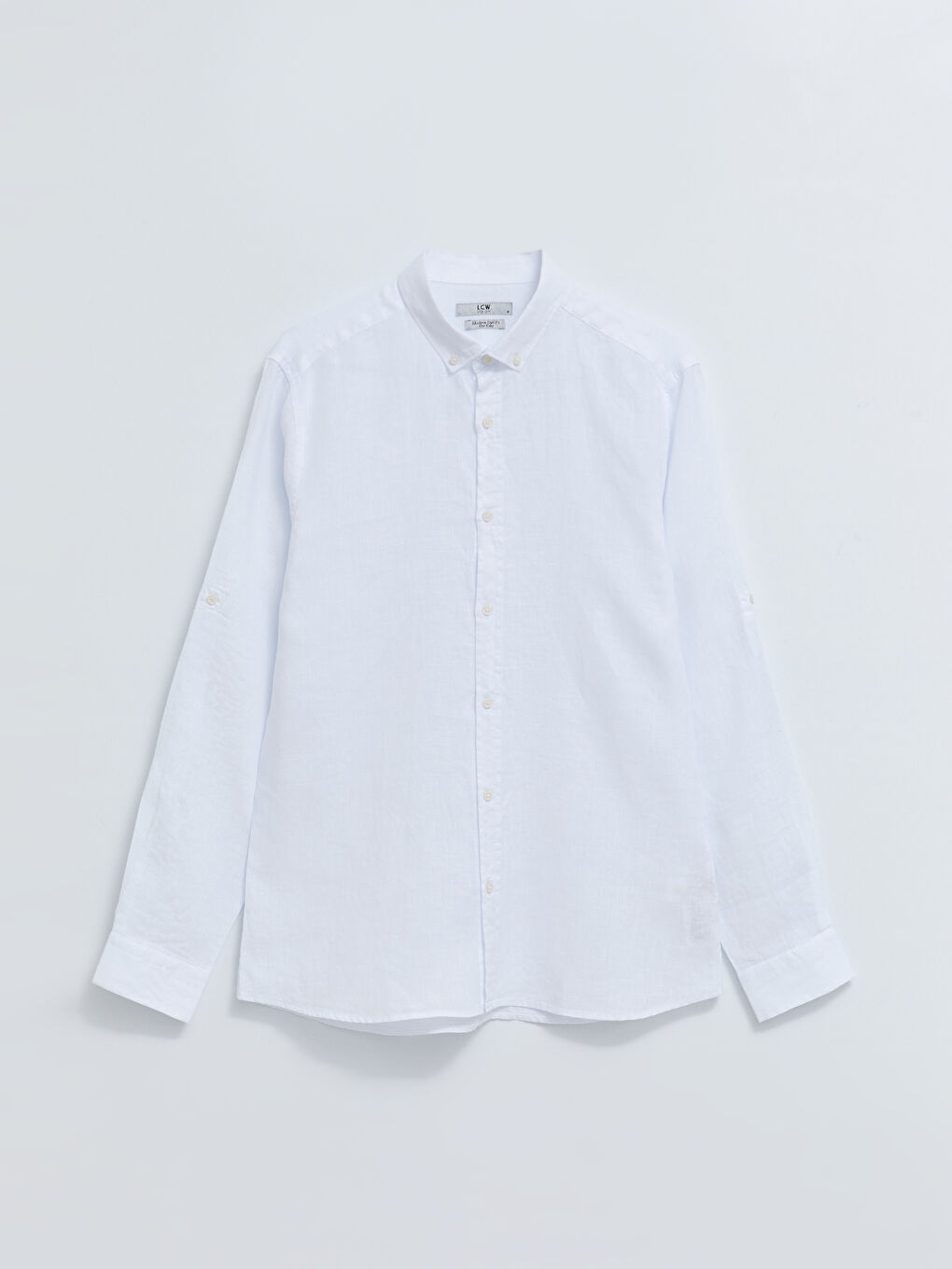 Beyaz Slim Fit Uzun Kollu Erkek Gömlek-5