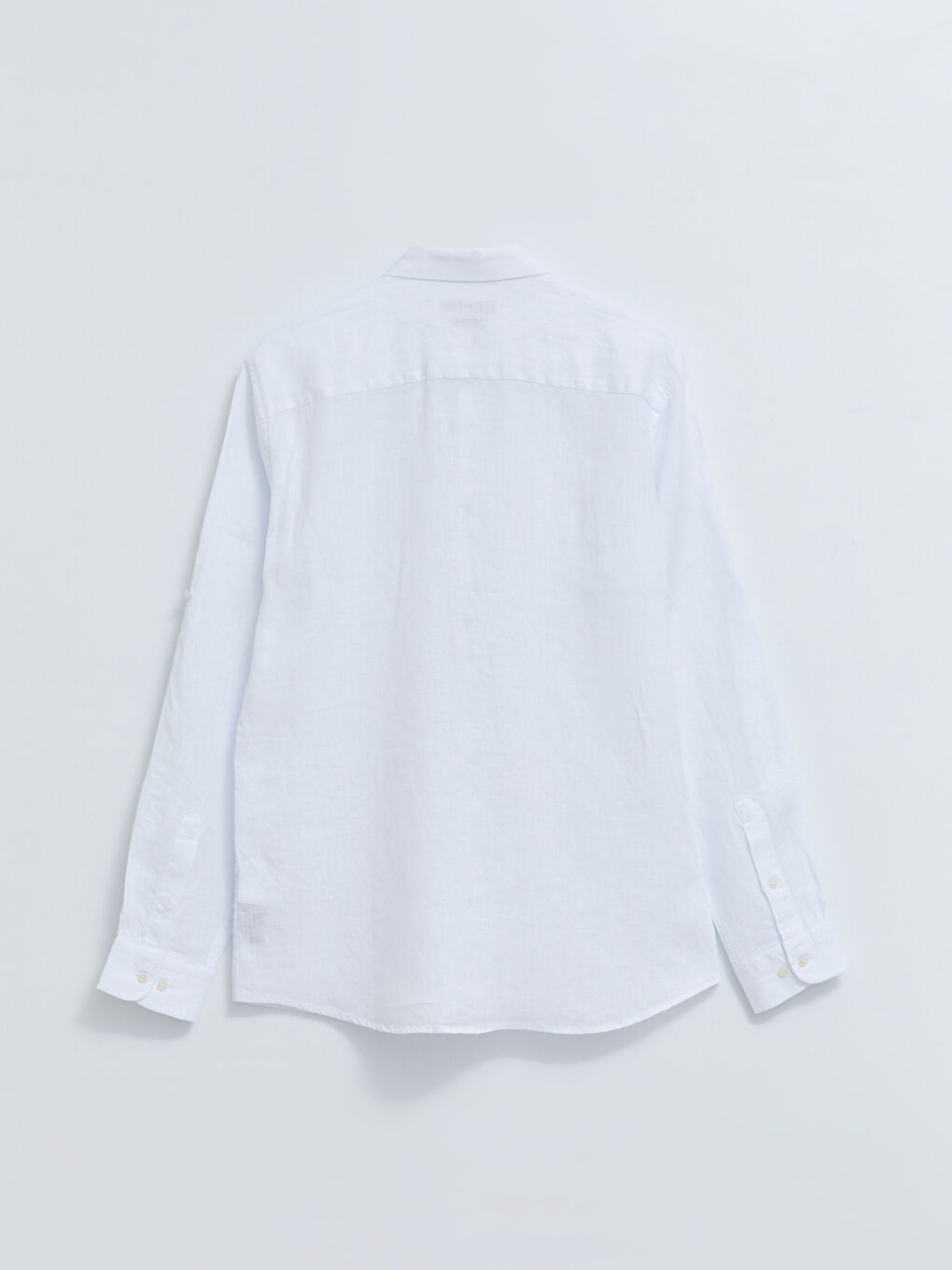 Beyaz Slim Fit Uzun Kollu Erkek Gömlek-6