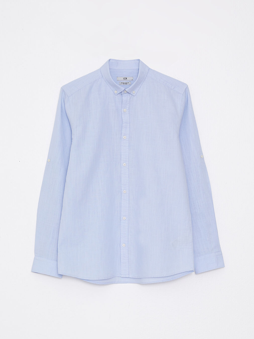 Slim Fit Long Sleeve Men's Shirt-5