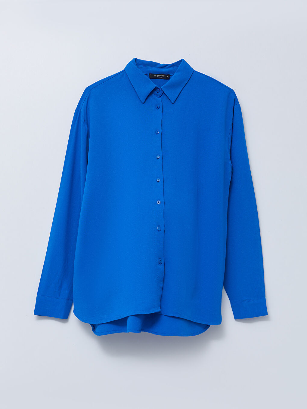 قميص حوامل بأكمام طويلة وقصة عادية بأزرار-7