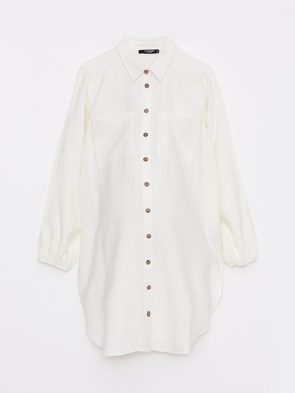 Plain Long Sleeve Maternity Shirt Tunic-7