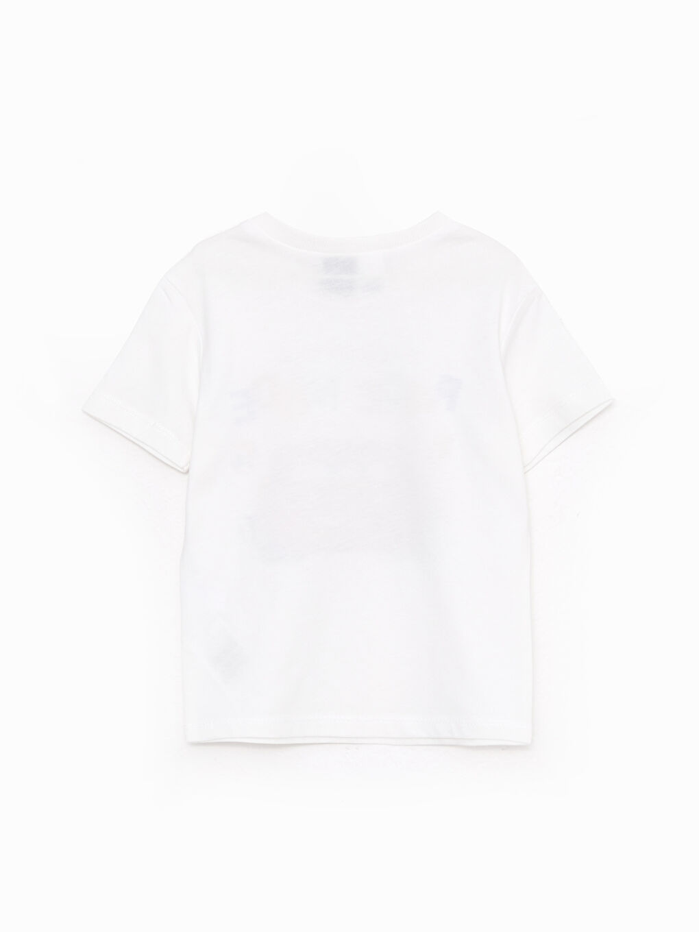 Beyaz Bisiklet Yaka Kısa Kollu Arabalar Baskılı Erkek Bebek Tişört ve Şort 2'li Takım-3