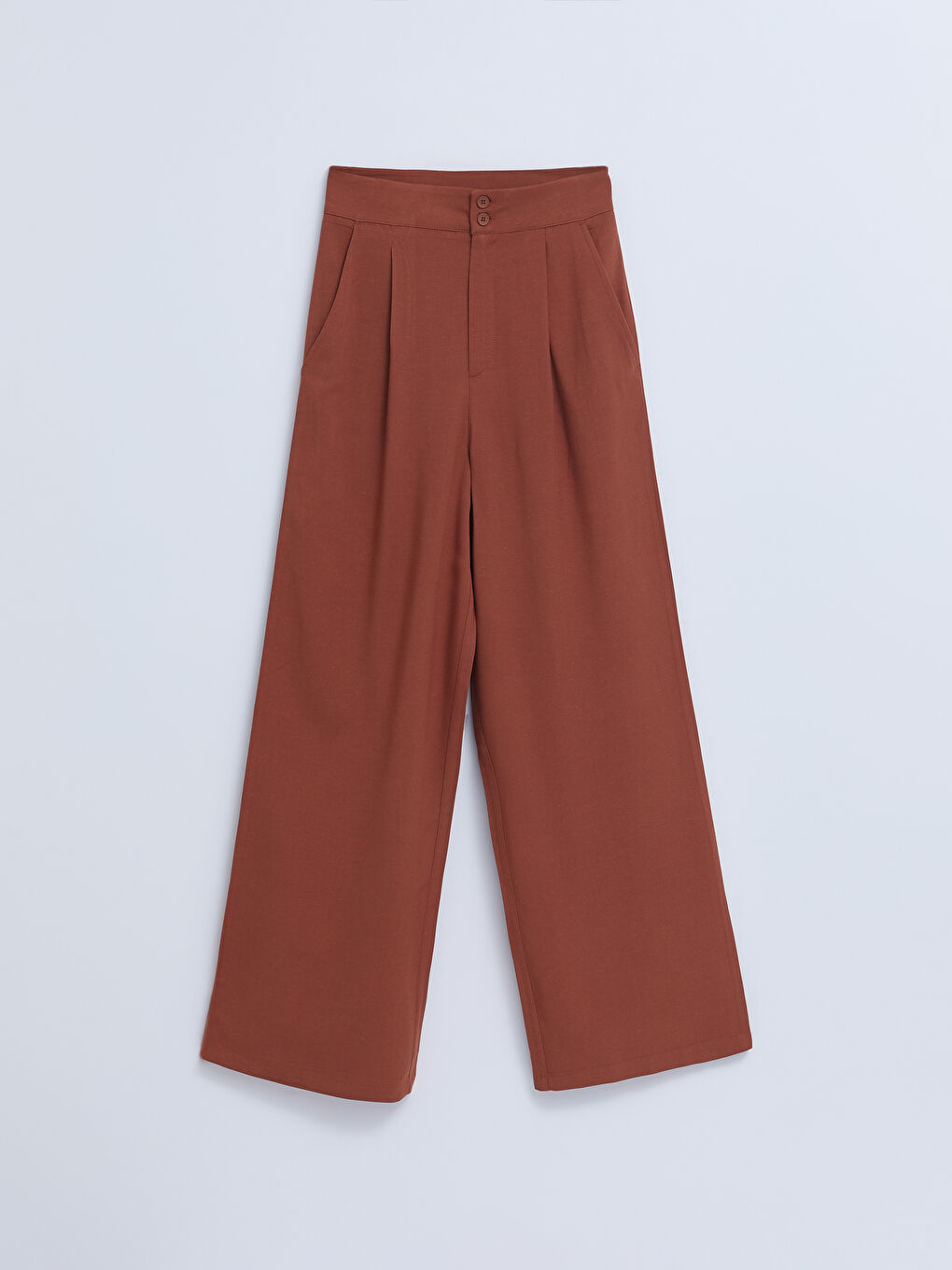 Брюки женские льняные с прямыми карманами удобного кроя-5